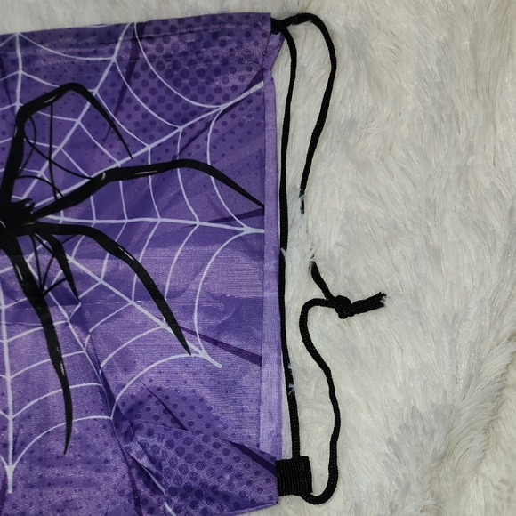 Purple Spider Drawstring Backpack - Picture 4 of 6
